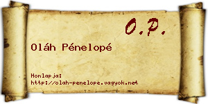 Oláh Pénelopé névjegykártya